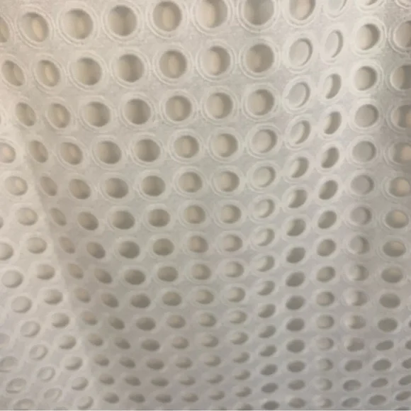 Tahari Circle Eyelet White Lace Shift Dress - Picture 5 of 15